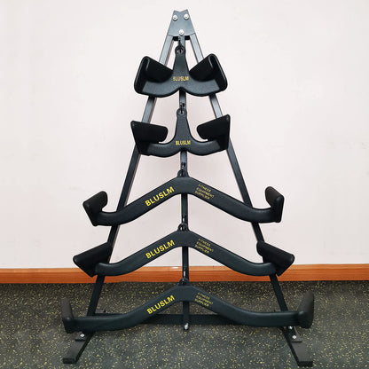 Gym Fitness LAT Pull Down Bar Storage Rack for Mag Grip, Heavy Duty A-Frame Stand for Pulldown Attachments (S-ZHIJIA)