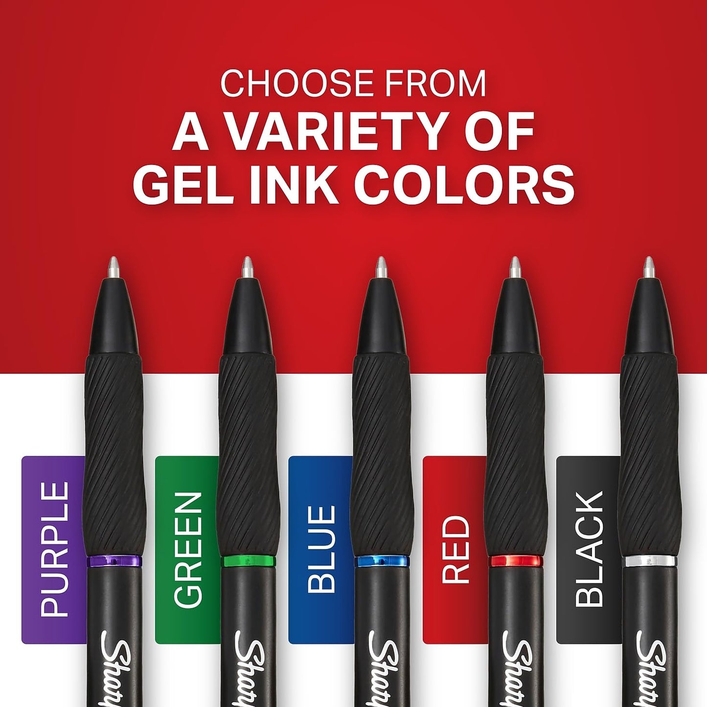 Sharpie S-Gel Pens, Medium Point (0.7mm), Purple Gel Ink, 12 Count - For Home, Office, School