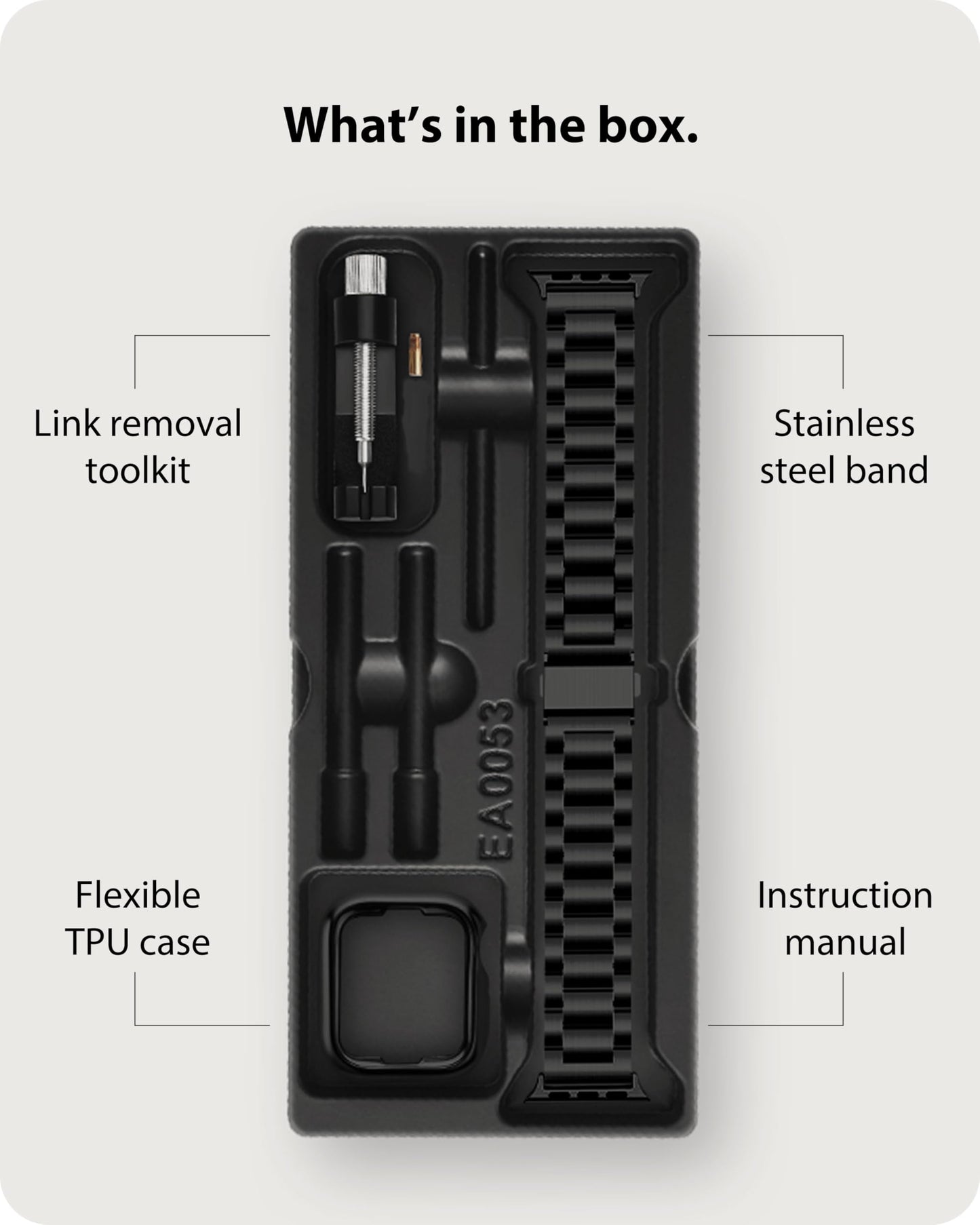 Fullmosa Metal Band Compatible with Apple Watch Bands 45mm 44mm 42mm, iWatch Band with Case for Apple Watch Series 11 10 9 8 7 6 5 4 3 2 1 SE3/2/1 Ultra3/2/1, Black