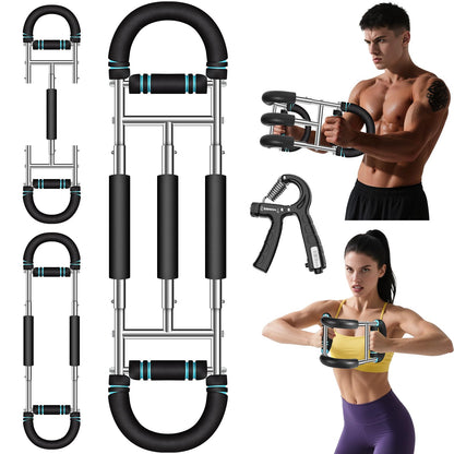 Laapee Twister Arm Trainer, 9-Level Adjustable 20-270lbs Chest Workout Equipment with Grip Strength Trainer, Arm Trainer for Men Women, Home Gym Arm Exerciser to Build Biceps, Chest & Grip Strength