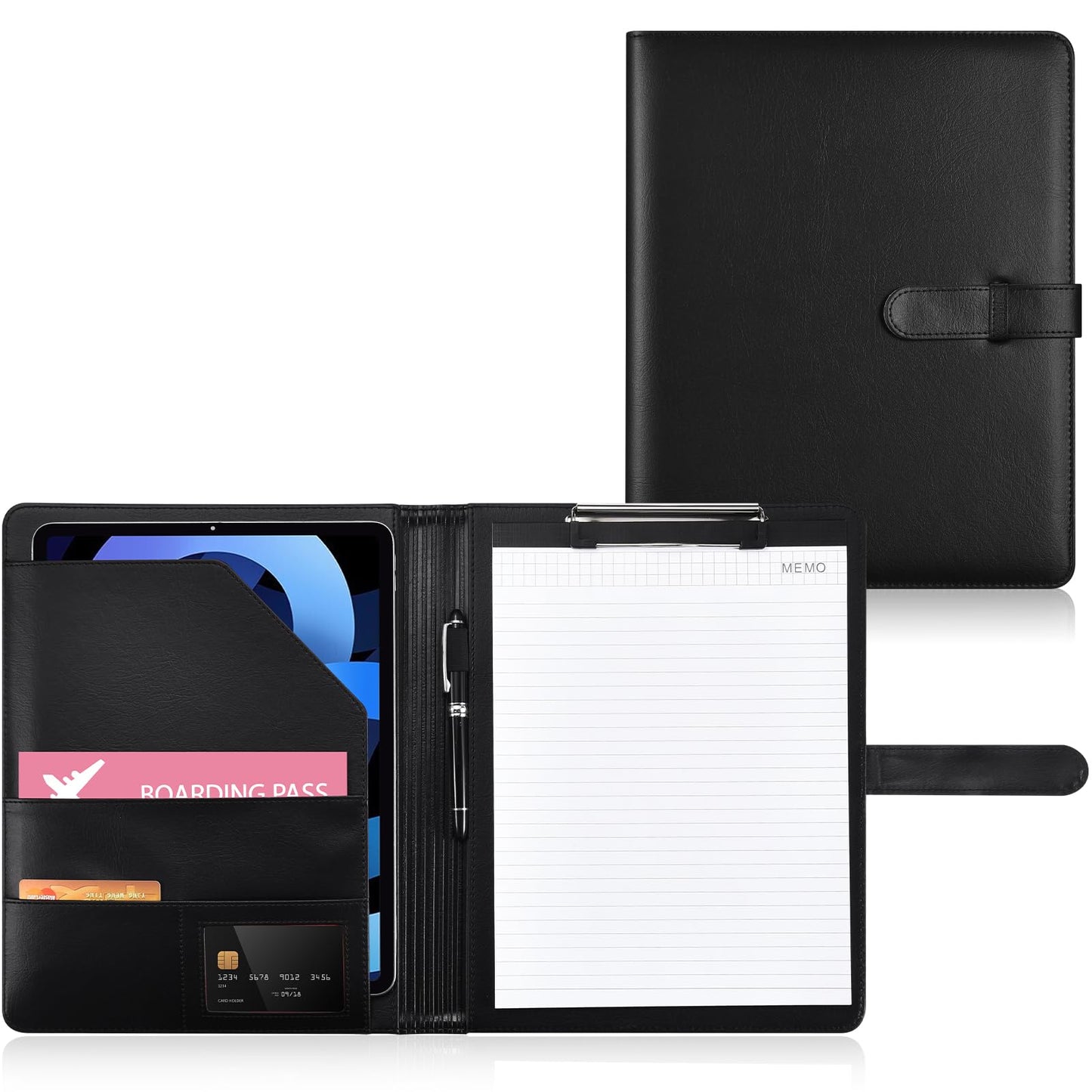 Padfolio Portfolio Clipboard Folder Pacific Mailer Resume Portfolio Folder Legal Document Organizer Legal Pad Holder for Interview School Business Office Conference