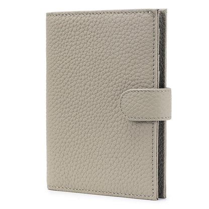 Karmiir RFID Passport Holder Travel Wallet for Women, Leather Passport Cover Wallet with Card Holders SIM Slots,Zippered Coins Pocket and Cash Slot Slim Compact Travel Wallet (Eephant Grey)