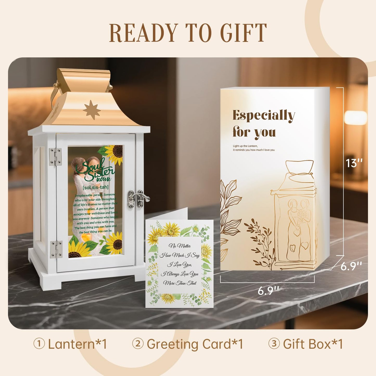 Best Friend Birthday Gifts for Women - Soul Sister Gifts, Friendship Gifts, Bestie Gifts for Women Sister Birthday Gifts, Sister Gifts from Sister