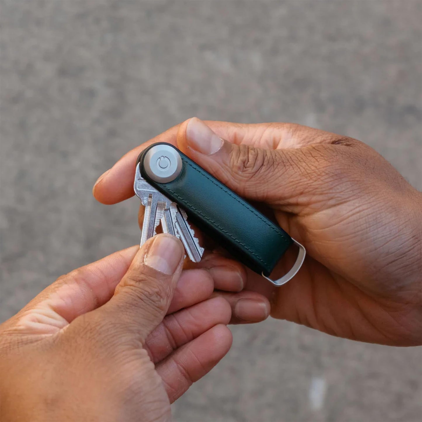 orbitkey Key Organiser Hybrid Leather (Pine Green)