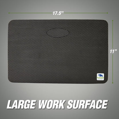Rugged Rhino Heavy Duty Foam Patent Pending Kneeling Pad, Comfortable Thick Garden Knee Pads Resists Water, Durable Shock Absorbent, Comfortable, Gardening, Mechanic Tools, Bathing Baby, Onyx Black
