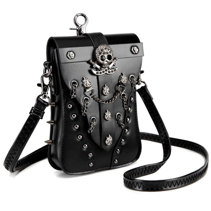 KOTORA Cute Gothic Steampunk Crossbody Bag Retro Small Shoulder Purse Phone Holder Renaissance Halloween Costume Accessory