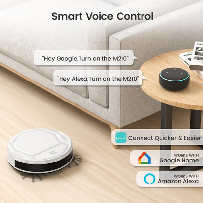 Lefant LiDAR Robot Vacuum and Mop, 450ml Visible Dustbin, Upgraded 190° PSD Obstacle Avoidance, Customized Cleaning, Multi-Floor Mapping, 150 Mins Runtime, WiFi/Alexa/APP, Pet Hair & Carpets, M330 Pro