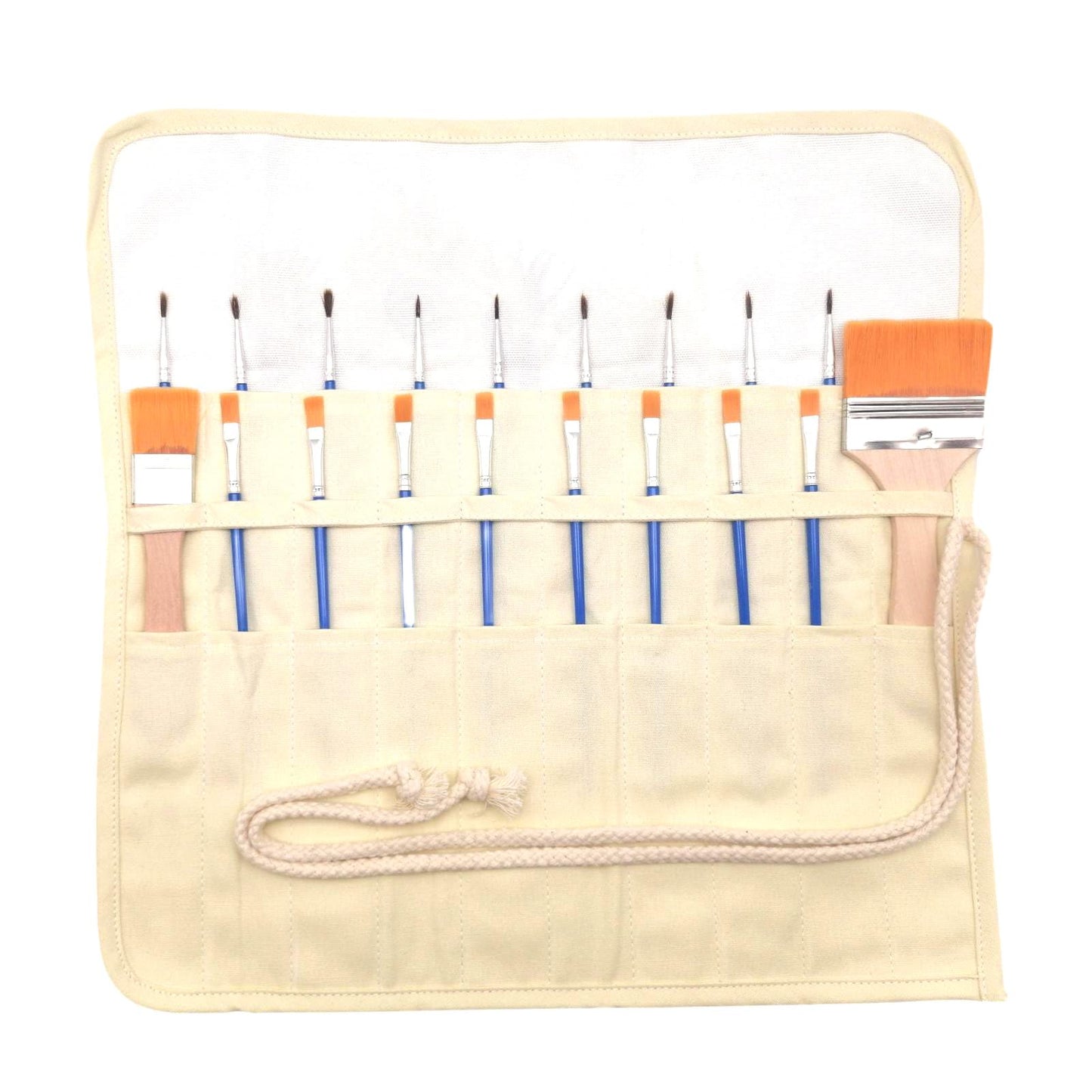 Funny live Paint Brush Holder Art Supplies, Artist Paint Brush & Storage Organizer Roll-Up Case Bag, Protect Acrylic Oil Watercolor Paintbrushes (Sunflower 20 Slot Pockets)