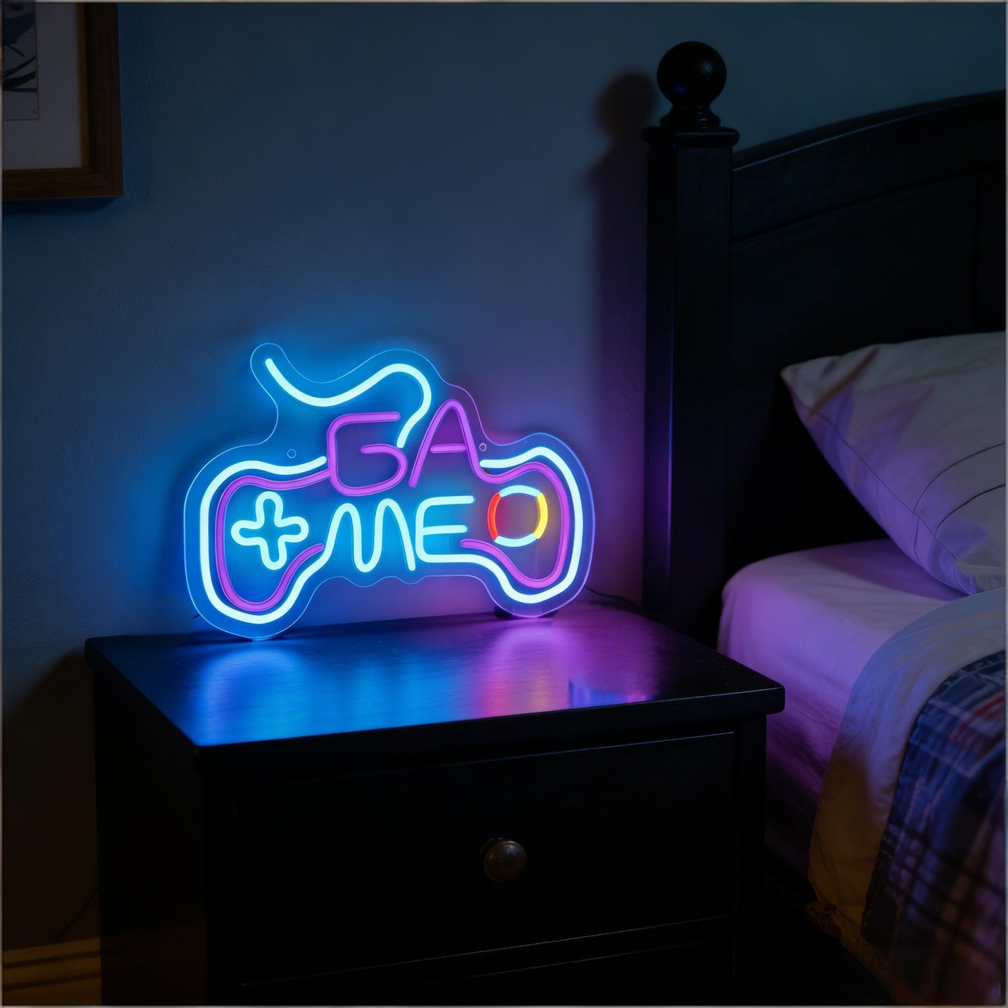 Neonawall Gamer Neon Sign for Wall Decor Light Up Letters Business Led Sign Gamer Birthday Party Gifts Led Decorative Night Signs Game Room Decorations Christmas Gift for Boys’ Home Bedroom