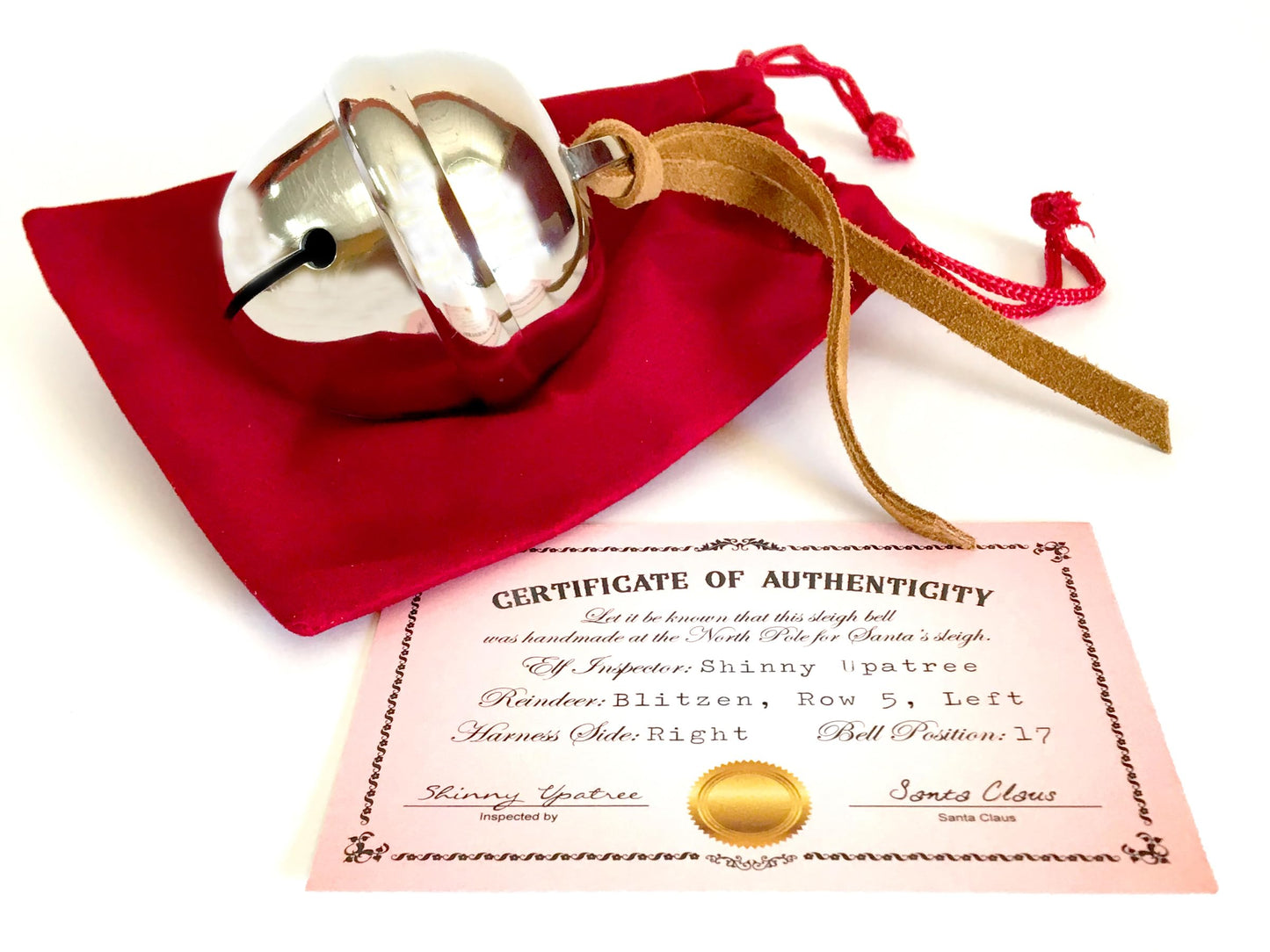 Polar Exp Sleigh Bell and Certificate of Authenticity