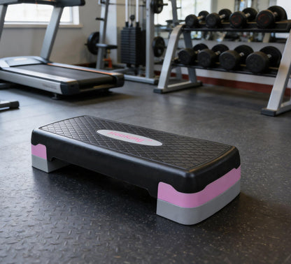 Height-Adjustable 4"-6" Aerobics Step Platform Fitness Equipment Workout Stepper Trainer For Indoor Exercise