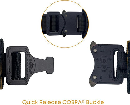 Battle Belt - Tactical Cordura® Nylon with Genuine COBRA® Buckle | Laser Cut Design