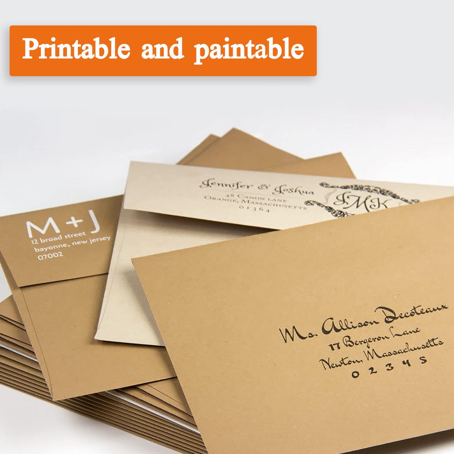 A1 Small Envelope - Mini Brown Kraft Paper Envelopes| Self Sealing |Perfect sized envelopes for personalize gift cards, wedding envelopes or Birthday Party place cards- 5.125 x 3.625 Inches (A1)