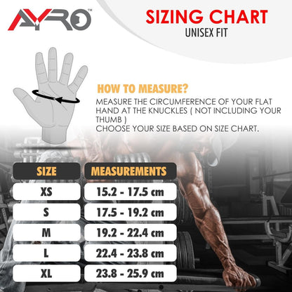 AYRO Workout Gloves for Men & Women – Gym Gloves for Men, Weight Lifting Gloves, with Wrist Support, Breathable Palm Padding, Non-Slip Grip – Ideal for Gym, Fitness, Cross Training, Cycling Gloves