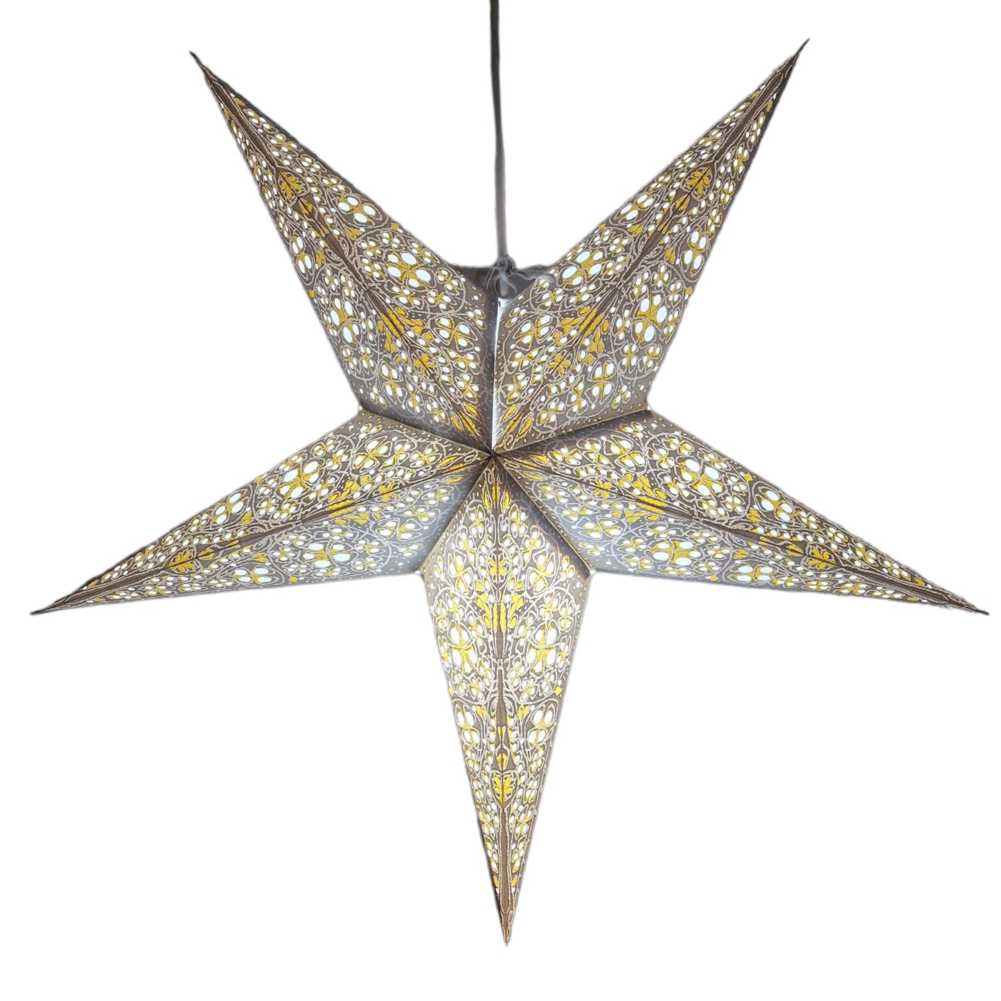 Yepsio Paper Star Lantern Lampshade, 60 cm, Hanging Decorations for Christmas, Wedding, Home, Party (Galaxy 009)