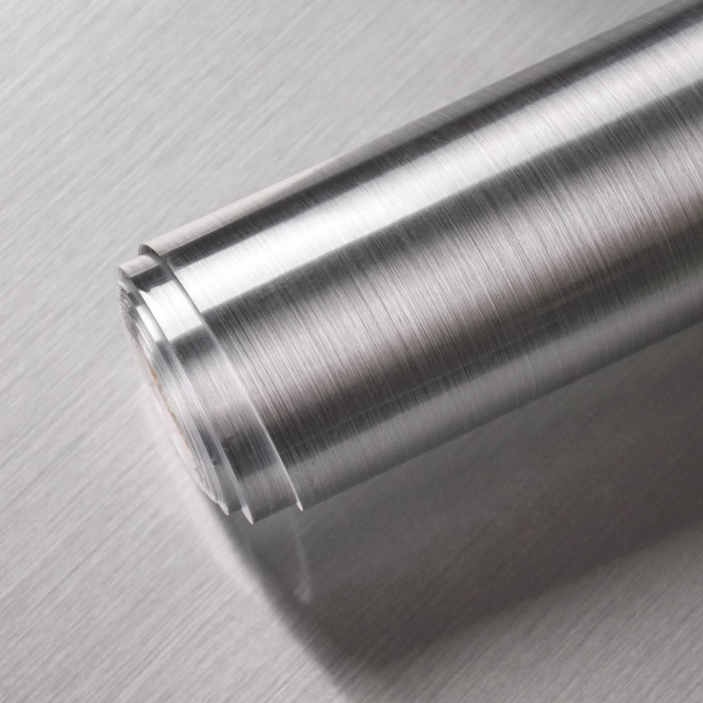Cohoo Home Stainless Steel Contact Paper Peel and Stick Countertop Silver Stainless Steel Wallpaper for Kitchen Backsplash Self Adhesive Wallpaper Dishwasher Fridge Appliances Cover 17.7inW 197inL