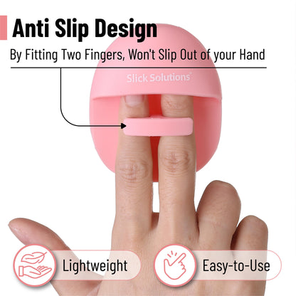Slick- Silicone Facial Cleansing Brush, 4 Pack, Silicone Face Scrubber Exfoliator