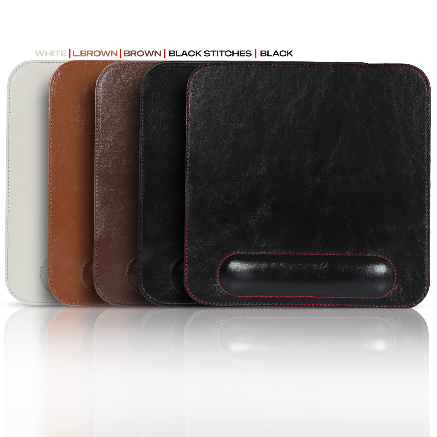 Londo Leather Mouse Pad with Wrist Rest – Ergonomic Support, Non-Slip Base, Smooth Surface