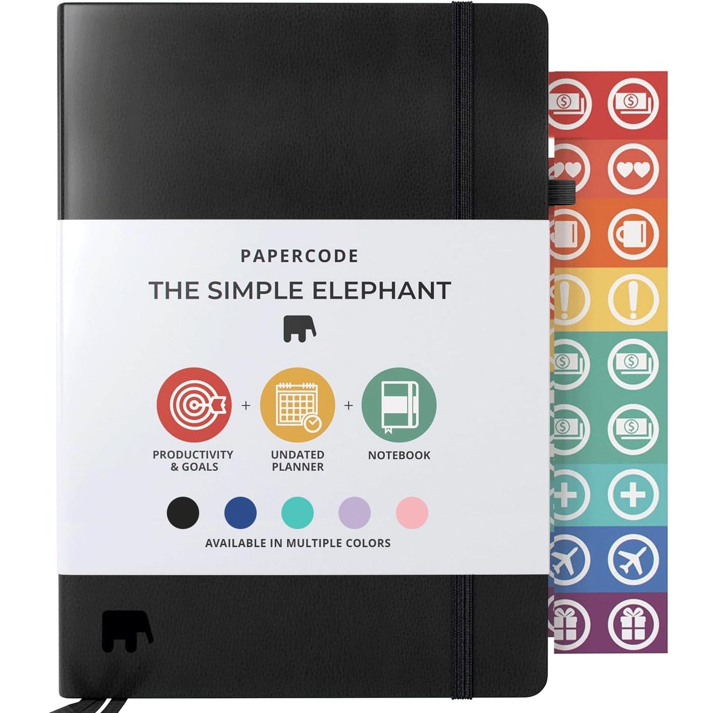 Undated Leather Planner 2025-2026 – Daily, Weekly & Monthly Organizer | Stylish 8.25" x 5.75" Agenda Book with Pen Holder | No-Bleed Thick Paper | To-Do Lists & Goal Planner for Work, School & Life