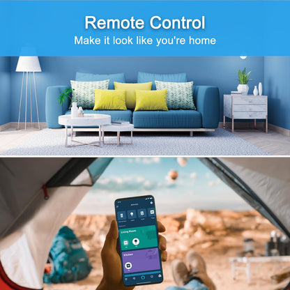 YNF Smart Plug, Simple Setup with One Voice Command, Works with Alexa Only, Remote Control with Timer Function, Bluetooth Mesh Outlet, Alexa Echo Required （2 Pack）
