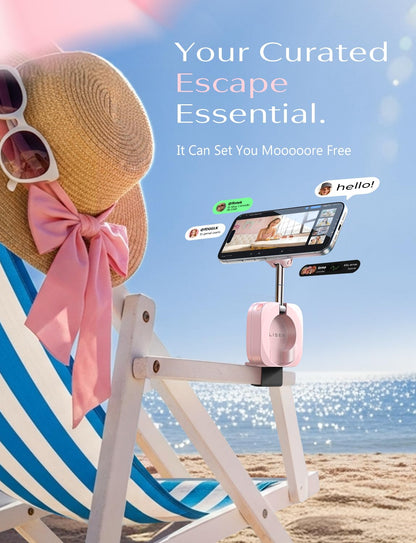 LISEN Gift for Women Her Best Airplane Gadgets Travel Essentials Phone Holder Travel Magsafe Accessories for iPhone 17 Long Flight Must Have Mini Europe Vacation Essentials Women Cruise Essentials