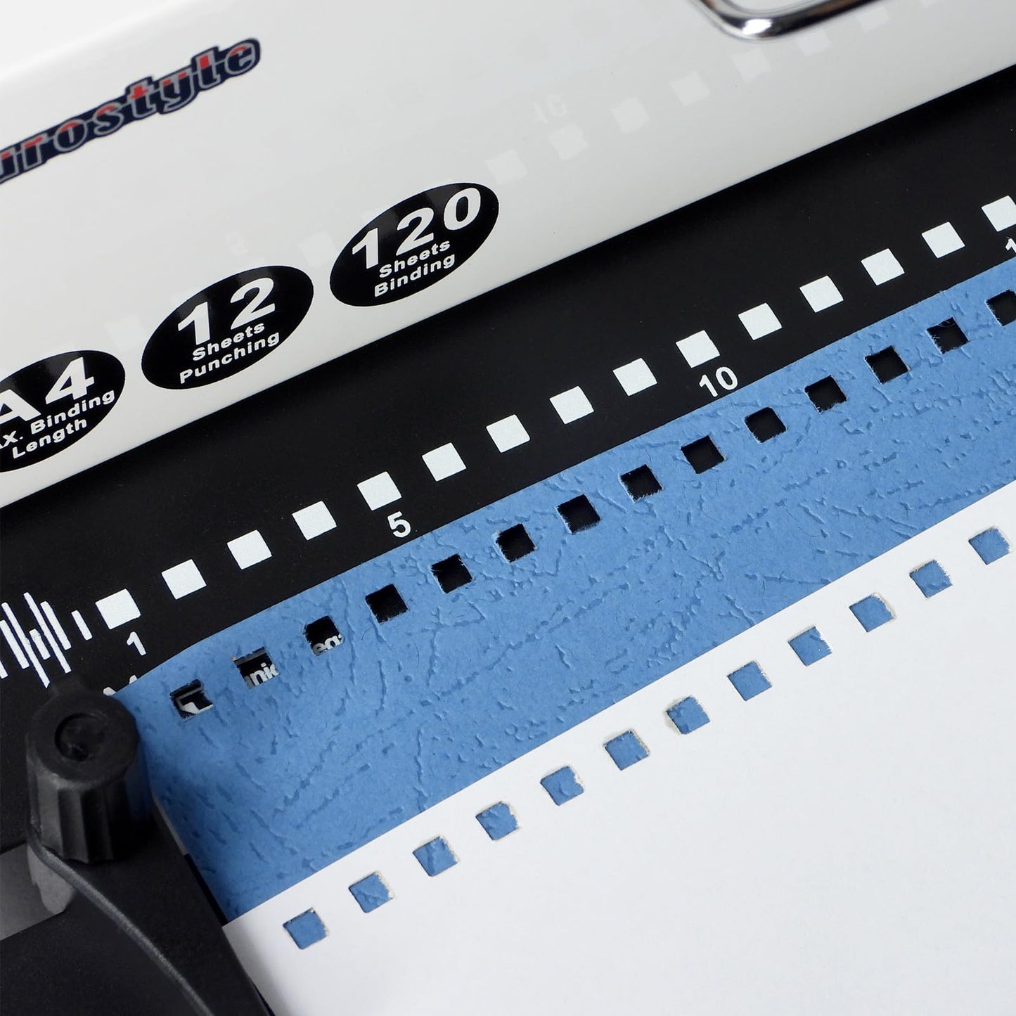 Burostyle TD-1200 Binding Machine, 3:1 Pitch Wire Binder, Punching 12 Sheets/Binding 120 Sheets with Sturdy Metal Construction
