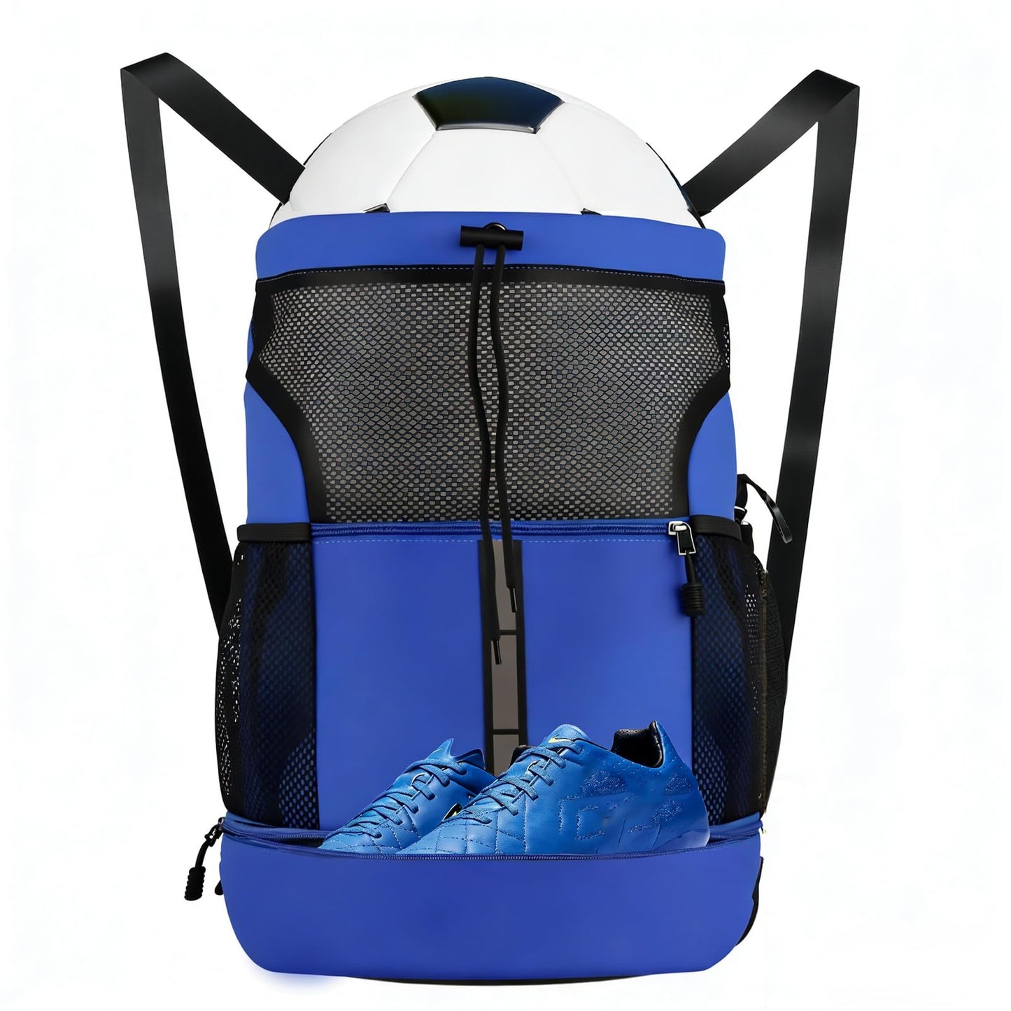 Wavathan Drawstring Backpack，Soccer Bag with Shoe Compartment，Basketball Backpack ，Football Drawstring Bag