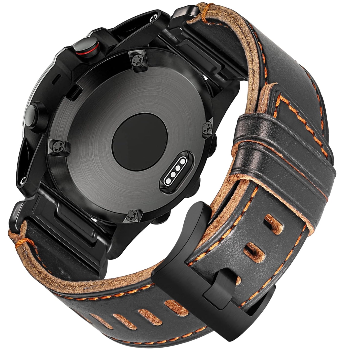 Garmin Fenix 8/7X/6X/5X Plus/3/HR/Descent MK1/D2 Delta PX/D2 Charlie Compatible Leather Watch Strap