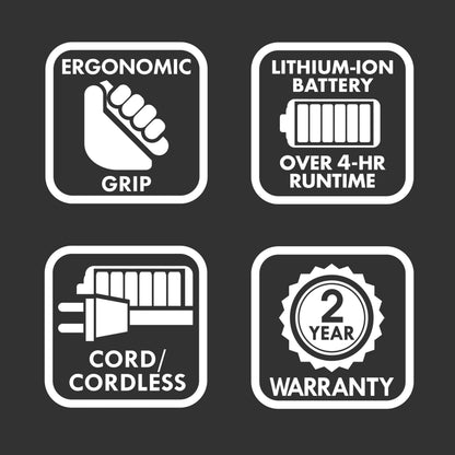 LithiumFX Cord/Cordless Lithium Ergonomic Hair Trimmers for Men