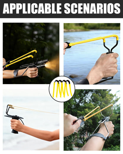 Slingshot Rubber Tubing Replacement Bands, Heavy Duty Wrist Rocket Replacement Bands, Sling Shot Rubberband Compatible for Hunting Catapults Outdoor Shooting Sports (6)