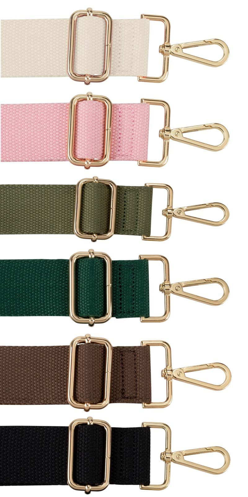 Allzedream Purse Straps Replacement Crossbody Bags Handbag Wide Canvas Adjustable (Brown S)