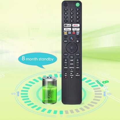Voice Remote Replacement for Sony Smart TV Control:Comptible for 2019-2025 Sony Bravia OLED LED 4K 8K UHD,for Android Google TV with Shortcuts YouTube and Dinsey+ etc.
