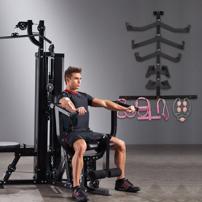 Whiidoom Lat Pulldown Attachments Lat Pull Down Bar Storage Rack for Mag Grip Lat Pulldown Machines Attachments Stand Cable Attachment Storage Rack for Home Gym and Gym Wall Storage