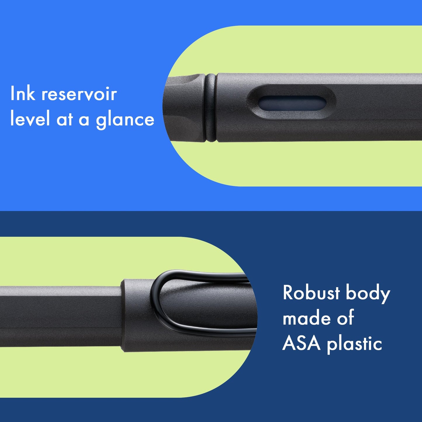 LAMY safari umbra - Fountain Pen with ergonomic grip & polished steel nib in size F - ideal for any Writing & Calligraphy - including LAMY T 10 blue cartridge - Right-Handed