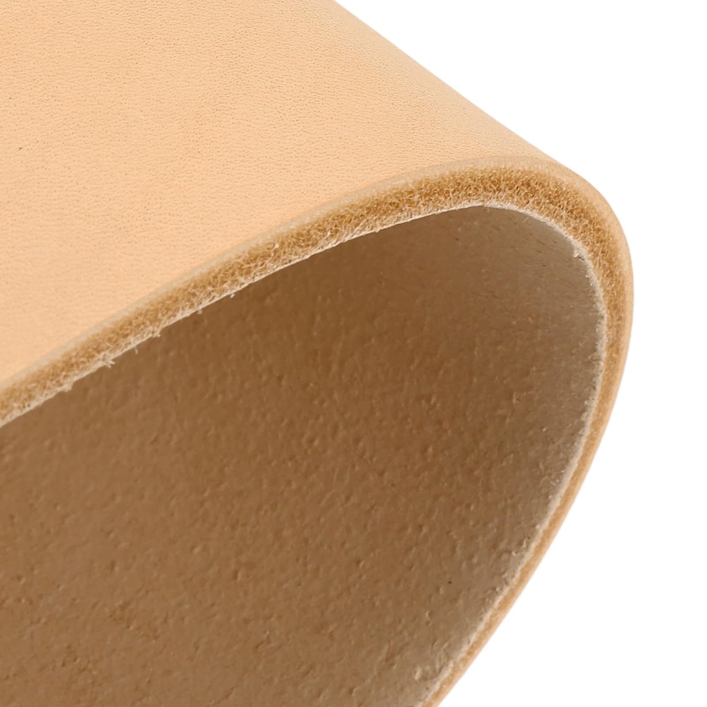 Rebower Genuine Leather Sheets, 8" x 8" Flat Full Grain Cowhide Leather for Crafts, 4-4.5mm Thick Vegetable Tanned Cowhide for DIY Belt Tooling Wallet Stamping Projects, Khaki