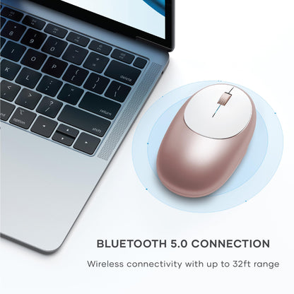 Satechi M1 Wireless Bluetooth Mouse, USB-C Rechargeable, Compact & Portable, for MacBook Air/Pro M4, iPad Air/Pro M4/M3, iPad mini, Mac mini, iMac & Windows - Space Gray