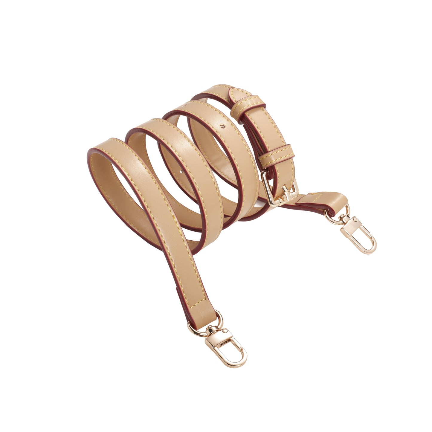 LvansWtl Apricot Beige Vachetta Leather Adjustable Replacement Strap - 0.59in Width,37.8-48.43in (96-123cm), Fits Carryall,Alma,Speedy 20/25/30/35, Crossbody Bags