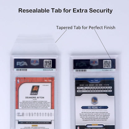 Resealable Graded Card Sleeves - Exact Fit for PSA, CSG, CGC | 1000 Pack