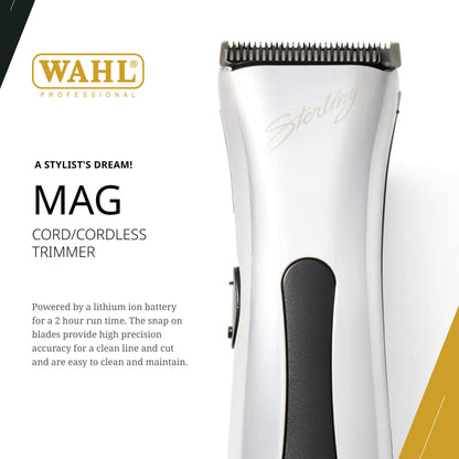 Wahl Professional Sterling Mag Cordless Trimmer Rotary Motor Lithium Ion Battery
