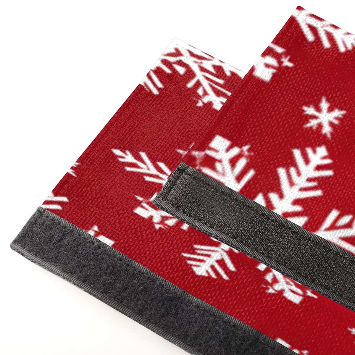 DXTKWL Christmas Snowflakes Pattern Refrigerator Door Handle Covers Set of 2 Kitchen Appliance Handle Covers Protector for Fridge Microwave Stove Oven Dishwasher