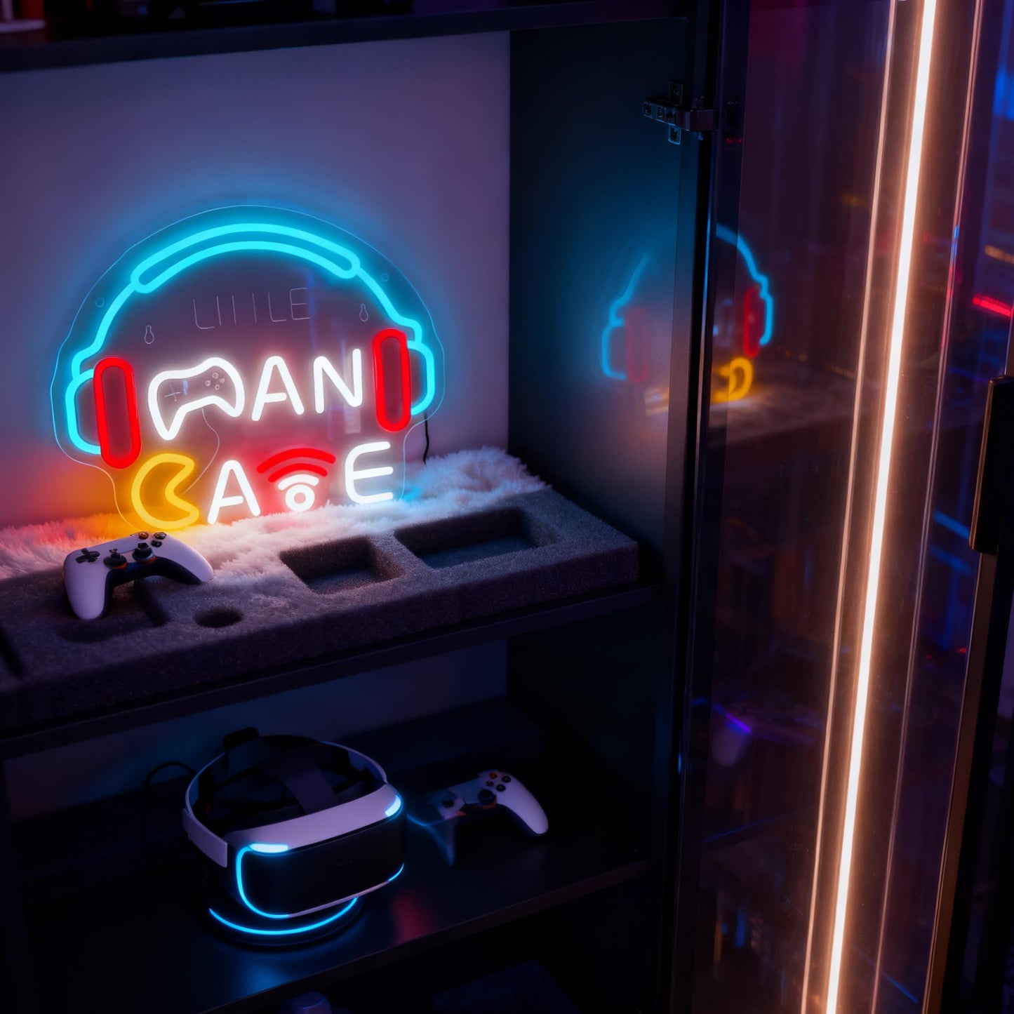 Neonawall Man Cave Neon Sign for Wall Decor Light Up Business Led Sign Boys Birthday Party Signs Led Decorative Night Signs Game Room Decorations Christmas Party Gifts for Husband Boys Playing Room