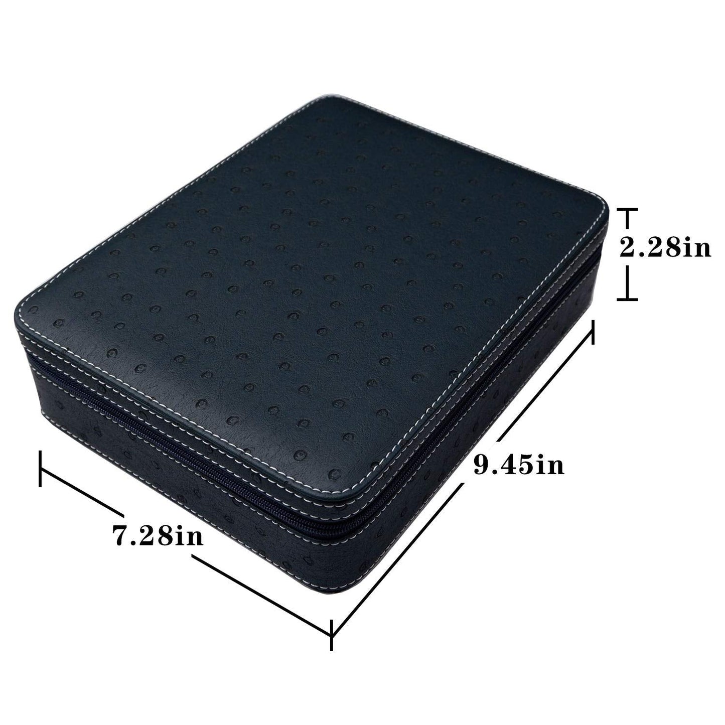 Beaufort 3 Slots PU Leather Eyeglasses Storage Box Sunglasses Box Jewelry Display Case Watch Box for Women Men