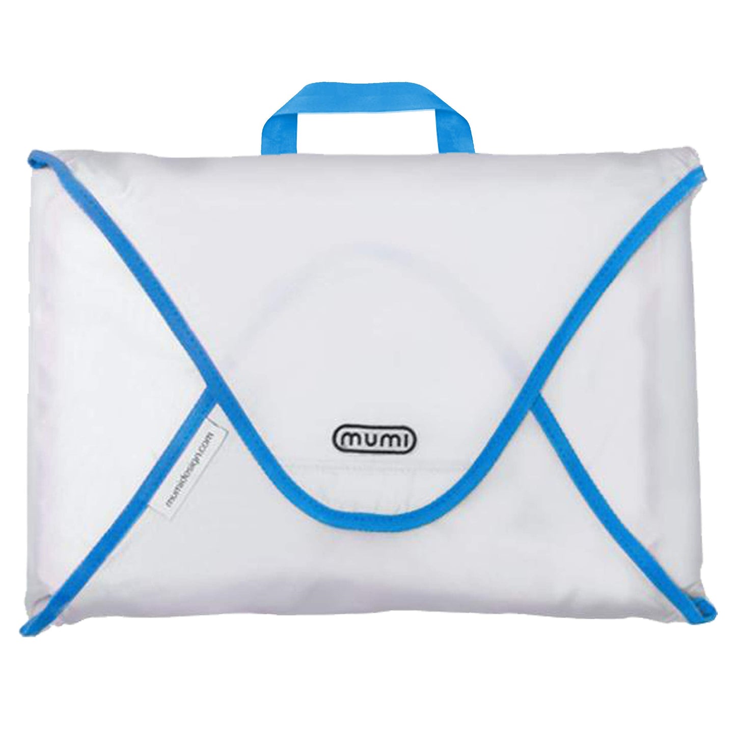 MUMI Travel Garment Bag Folder – 14.5" x 10.5" Foldable Clothes Organizer for Luggage | Anti-Wrinkle Suit & Shirt Case for Men & Women | Carry-On Garment Bag for Travel, Flights & Packing (Blue)