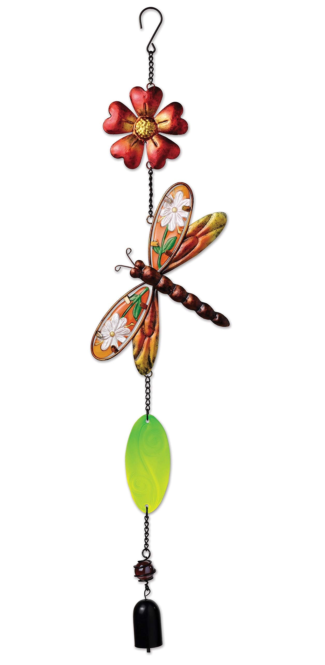 Sunset Vista Designs Metal and Colored Glass Dragonfly Garland