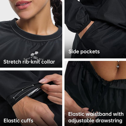 Sauna Suit for Women - Durable Gym Workout Jacket & Pants | Sweat-Enhancing Fitness Gear