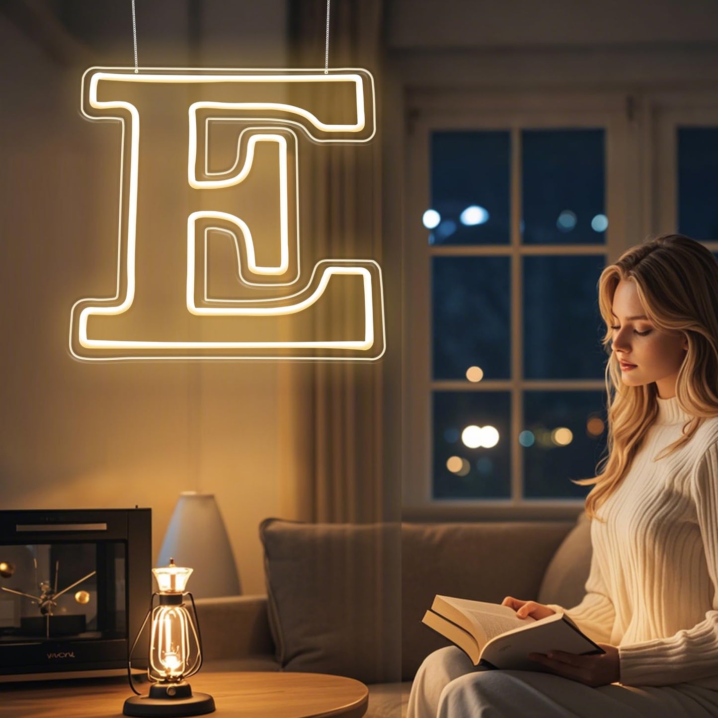 RumonZS Light Up Letters E LED Letters Lights Neon Sign 26 Alphabet 11.4"Decorative Lighted Alphabet for Wedding Party Birthday Bar Christmas Home Decor Letter Lights (Warm White)