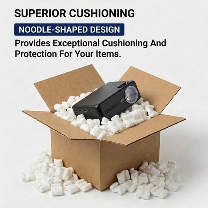 BOX USA 7NUTSW 7 Cubic Feet Loose Fill Packing Peanuts, White