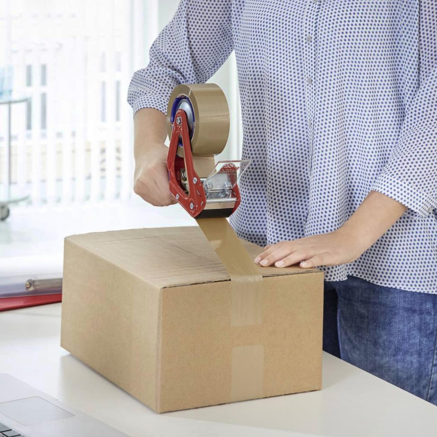 Packaging Tape 3 inch Wide 110 Yards Heavy Duty - 24 Rolls Brown Shipping Tape for Packing, Strong Adhesive Carton Sealing Tape for Moving and Mailing Boxes, Commercial Grade Packing Supplies