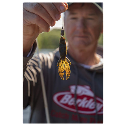 Berkley PowerBait MaxScent Fishing Soft Bait, Black, 4"