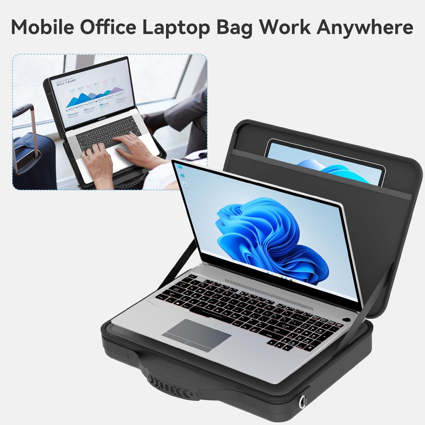 Smatree Hard Sleeve Shoulder Case for 13-14 inch Lenovo Yoga Slim 9i/7i/6i Copilot+PC, for Yoga 9i/Book 9i/7/6 2-in-1, for IdeaPad 5/5 Pro/Slim 5/4G LTE, for Lenovo 13w Yoga/Chromebook Duet 5